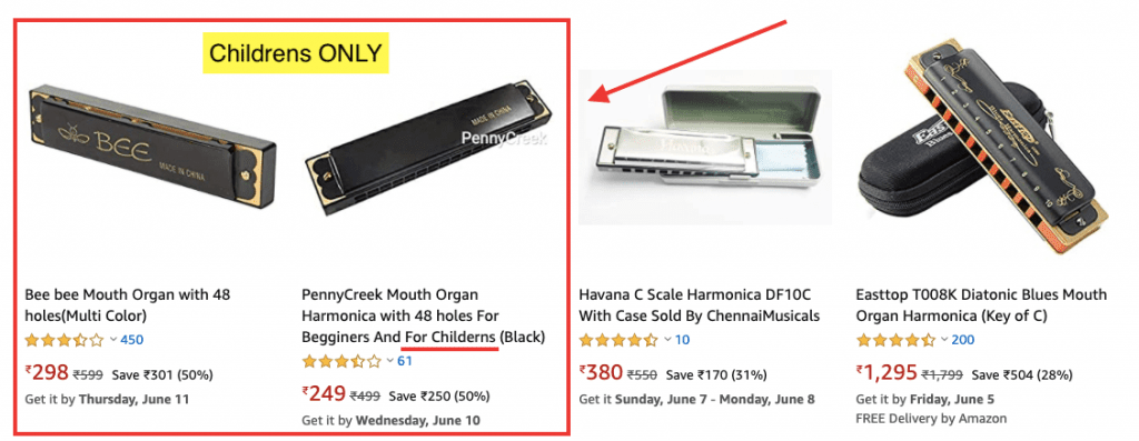 Childrens only harmonica Amazon